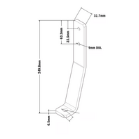 34-270-1 MODULAR SOLUTIONS SUPPORT ANGLE ANGLE BRKT FLOOR FASTENING 270MM